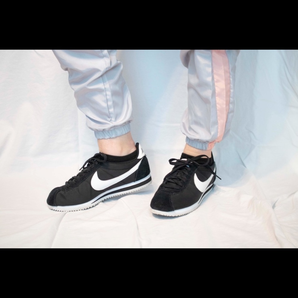 Black and white Nike classic Cortez sneaker